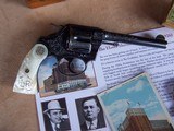 Colt Cased Factory Engraved Police Positive with Mob Ties, Al Capone & Bugs Moran - 4 of 20