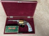 Colt Factory Engraved Nickel Police Positive Special with Gold Cylinder, Hammer & Trigger along with Pearl Grips and Cased - 1 of 20