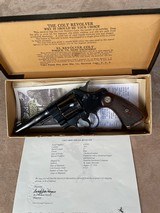 Colt Army Special .38 with the desirable 4” Barrel. Special order Checkered Trigger, Backstrap & Fancy Walnut Grips - 6 of 20