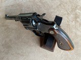 Colt Army Special .38 with the desirable 4” Barrel. Special order Checkered Trigger, Backstrap & Fancy Walnut Grips - 9 of 20