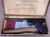 Early four digit Colt Woodsman Target .22 Auto with original box and paperwork. Known as the Pre-Woodsman