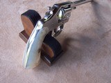 Colt Nickel New Police, 6” barrel, Pearl Grips, .32 Colt, Very Rare - 6 of 20
