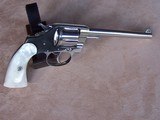 Colt Nickel New Police, 6” barrel, Pearl Grips, .32 Colt, Very Rare - 2 of 20