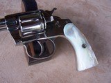 Colt Nickel New Police, 6” barrel, Pearl Grips, .32 Colt, Very Rare - 4 of 20