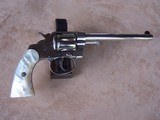 Colt Nickel New Police, 6” barrel, Pearl Grips, .32 Colt, Very Rare - 16 of 20