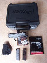 Sig Sauer P-238 Chambered in .380. Original Case, Holster & Manual with extra Magazine, As new condition at a much lower price - 3 of 20