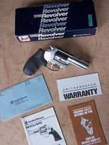 Smith & Wesson Model 60-4 with 3” Barrel Chambered in .38 SpecialStainless Steel & W/O Key Lock - 2 of 20