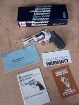 Smith & Wesson Model 60-4 with 3” Barrel Chambered in .38 SpecialStainless Steel & W/O Key Lock - 1 of 20