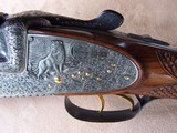 Josef Winkler of Austria O/U Sidelock Double Rifle Profusely Engraved with African animals & Includes two sets of barrels with Zeiss Scopes - 13 of 20