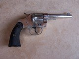 Colt Nickel New Police .32 Revolver from 1902. British proofed and in a period British Wooden Case with Accessories & Colt Archive Letter - 9 of 20