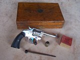 Colt Nickel New Police .32 Revolver from 1902. British proofed and in a period British Wooden Case with Accessories & Colt Archive Letter - 3 of 20