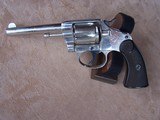 Colt Nickel New Police .32 Revolver from 1902. British proofed and in a period British Wooden Case with Accessories & Colt Archive Letter - 10 of 20