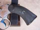 Colt Nickel New Police .32 Revolver from 1902. British proofed and in a period British Wooden Case with Accessories & Colt Archive Letter - 16 of 20