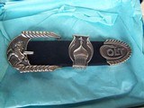 Colt Sterling Silver Engraved Belt Buckle by Master Engraver Leonard Francolini - 2 of 11