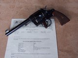 Colt 1st Model Officers Model Target chambered in .38 Special with Colt Archive letter showing 1906 shipment. - 9 of 20