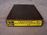 Colt Commander .45 original wood grain pistol box with pamphlet. Excellent condition and original Colt.