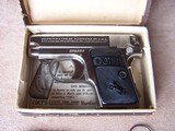 Colt Model 1908 Nickel .25 Auto with original Box and Accessories - 15 of 20