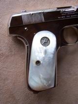 Colt 1908 Nickel .380 Auto with Pearl Grips, Box & Paperwork - 6 of 20