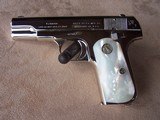 Colt 1908 Nickel .380 Auto with Pearl Grips, Box & Paperwork - 8 of 20