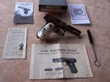 Colt 1908 Nickel .380 Auto with Pearl Grips, Box & Paperwork - 10 of 20