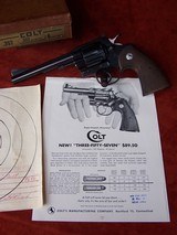 Colt Model Three Fifty Seven Revolver 6” barrel as New in Original Box with Paperwork & Sight Adjusting Tool. Colt 3 5 7 - 14 of 19