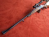 Engraved Ludwig Borovnik of Austria Single Shot Stalking Rifle in 7 mm Magnum with 1 1/2-5 Scope in Claw Mounts. AAA Fancy Walnut Stock. - 4 of 20