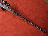 Engraved Ludwig Borovnik of Austria Single Shot Stalking Rifle in 7 mm Magnum with 1 1/2-5 Scope in Claw Mounts. AAA Fancy Walnut Stock. - 6 of 20