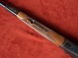 Engraved Ludwig Borovnik of Austria Single Shot Stalking Rifle in 7 mm Magnum with 1 1/2-5 Scope in Claw Mounts. AAA Fancy Walnut Stock. - 13 of 20