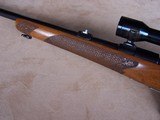 Waffen Dschulnigg Salzburg, Austria custom 30-06 Bolt Action rifle with claw mounted scope, carved stock and game scene engraved - 6 of 20