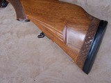 Waffen Dschulnigg Salzburg, Austria custom 30-06 Bolt Action rifle with claw mounted scope, carved stock and game scene engraved - 5 of 20