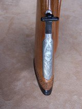 Waffen Dschulnigg Salzburg, Austria custom 30-06 Bolt Action rifle with claw mounted scope, carved stock and game scene engraved - 10 of 20
