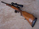 Waffen Dschulnigg Salzburg, Austria custom 30-06 Bolt Action rifle with claw mounted scope, carved stock and game scene engraved - 2 of 20