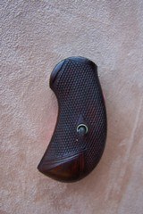 Rare original walnut grips for Colt Model 1878, includes original grip screw