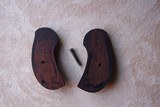 Rare original walnut grips for Colt Model 1878, includes original grip screw - 4 of 4