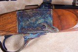 Custom made Ruger full stock falling block single shot .22 caliber rifle with extraordinary wood and engraving - 13 of 20