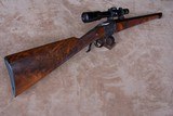 Custom made Ruger full stock falling block single shot .22 caliber rifle with extraordinary wood and engraving - 2 of 20