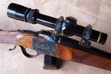Custom made Ruger full stock falling block single shot .22 caliber rifle with extraordinary wood and engraving - 12 of 20