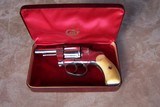 Colt Nickel New Pocket with Monogram Carved Ivory Grips in Colt Case - 2 of 20