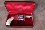 Colt Nickel New Pocket with Monogram Carved Ivory Grips in Colt Case