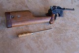 Mauser Broomhandle Cased with Stock & accessories in Trunk Style Case. 1930 C-96 Model chambered in 7.63mm. - 13 of 20