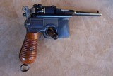 Mauser Broomhandle Cased with Stock & accessories in Trunk Style Case. 1930 C-96 Model chambered in 7.63mm. - 6 of 20