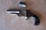 Otis Smith nickel spur trigger revolver. Chambered in .38 Short Rimfire with 2 1/2” barrel. Excellent condition Antique. - 5 of 12