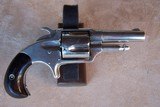 Otis Smith nickel spur trigger revolver. Chambered in .38 Short Rimfire with 2 1/2” barrel. Excellent condition Antique. - 2 of 12