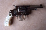 Smith & Wesson 1st Model nickel .32 Hand Ejector also know as The Model of 1896. In a British case with accessories. S&W Nickel Revolver - 11 of 20