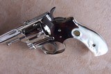 Smith & Wesson 1st Model nickel .32 Hand Ejector also know as The Model of 1896. In a British case with accessories. S&W Nickel Revolver - 7 of 20