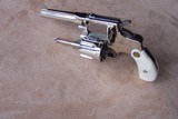 Smith & Wesson 1st Model nickel .32 Hand Ejector also know as The Model of 1896. In a British case with accessories. S&W Nickel Revolver - 15 of 20