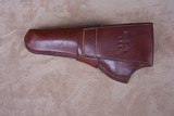 Heiser Holster carved leather for Medium size revolver i.e. Colt Officers Model Target, Official Police, Army Special - 6 of 7