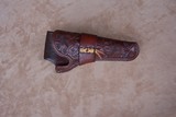Heiser Holster carved leather for Medium size revolver i.e. Colt Officers Model Target, Official Police, Army Special - 4 of 7