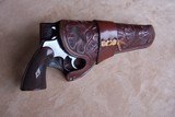Heiser Holster carved leather for Medium size revolver i.e. Colt Officers Model Target, Official Police, Army Special - 1 of 7