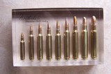 Weatherby Lucite Block of 9 Cartridges (Clear) Display Block of Cartridges - 1 of 3